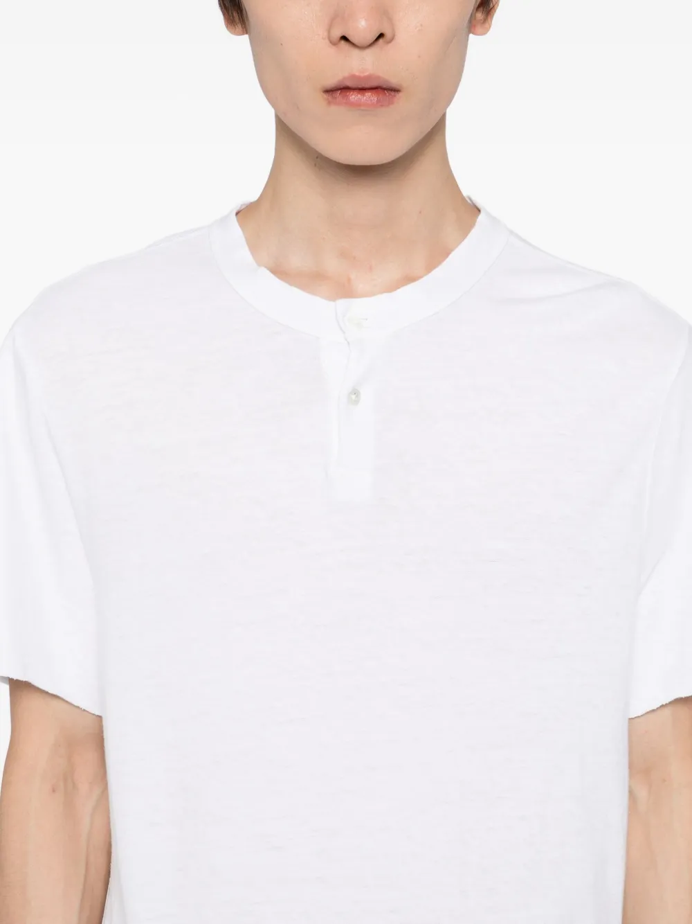 James Perse T-shirt met ronde hals Wit