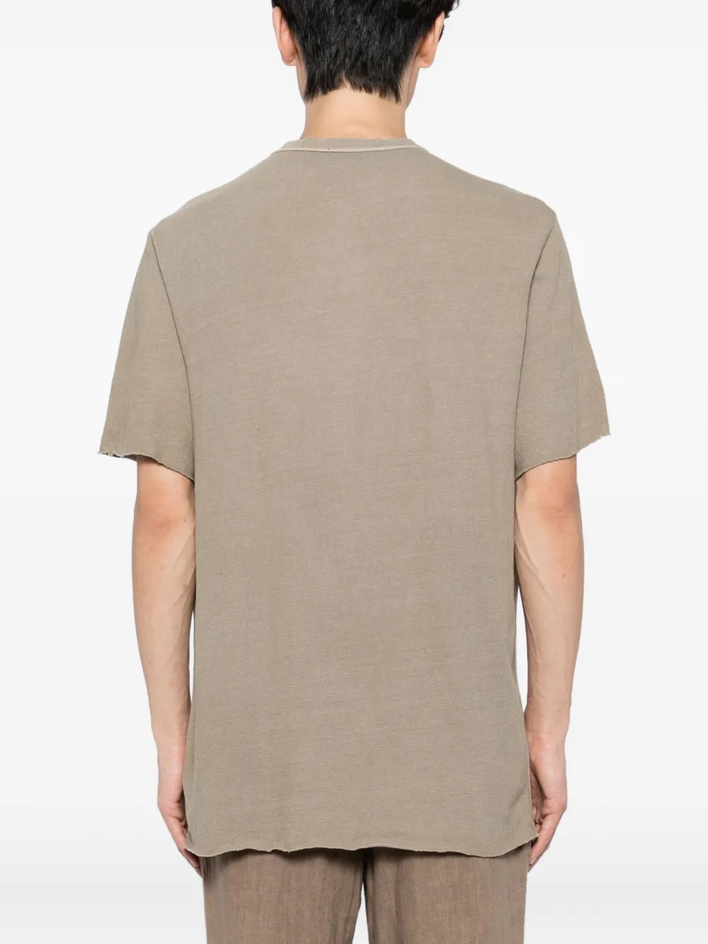 James Perse T-shirt met ronde hals Beige