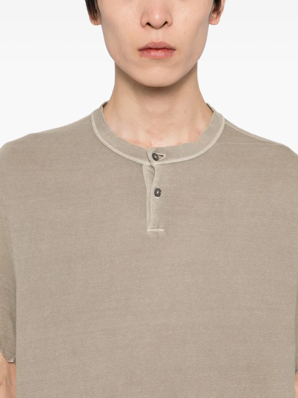 James Perse T-shirt met ronde hals Beige