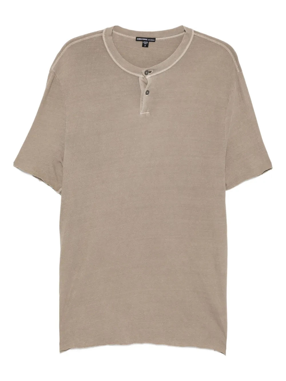 James Perse T-shirt met ronde hals Beige