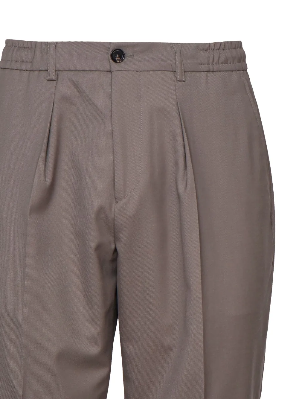 BE ABLE Broek met elastische taille Bruin