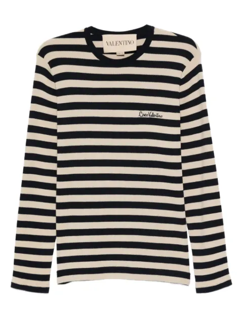 Valentino Garavani striped long-sleeve sweater