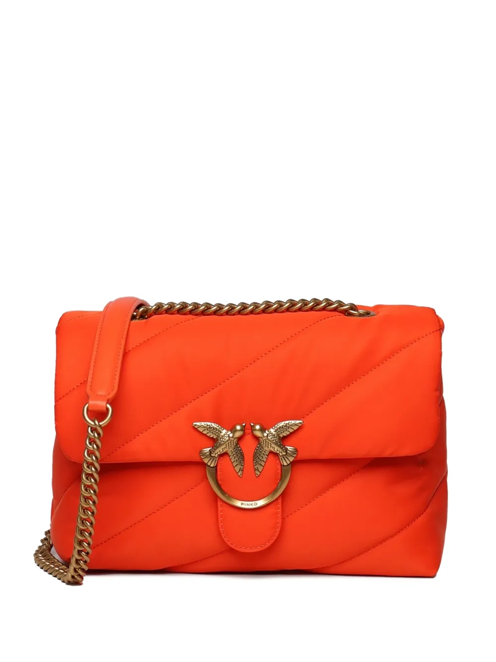 PINKO Love gewatteerde crossbodytas met omslag Rood