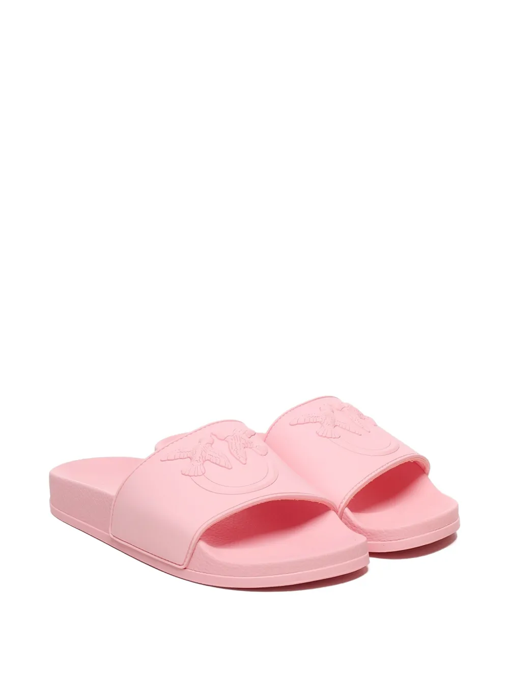 PINKO Slippers met logo Roze