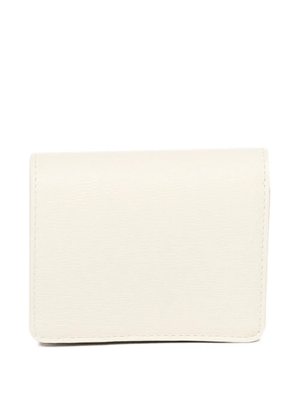 Love Moschino Portemonnee met drukknoop en logoplakkaat Beige
