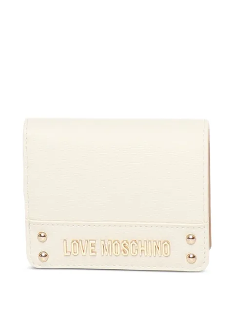 Love Moschino logo-plaque snap-button wallet