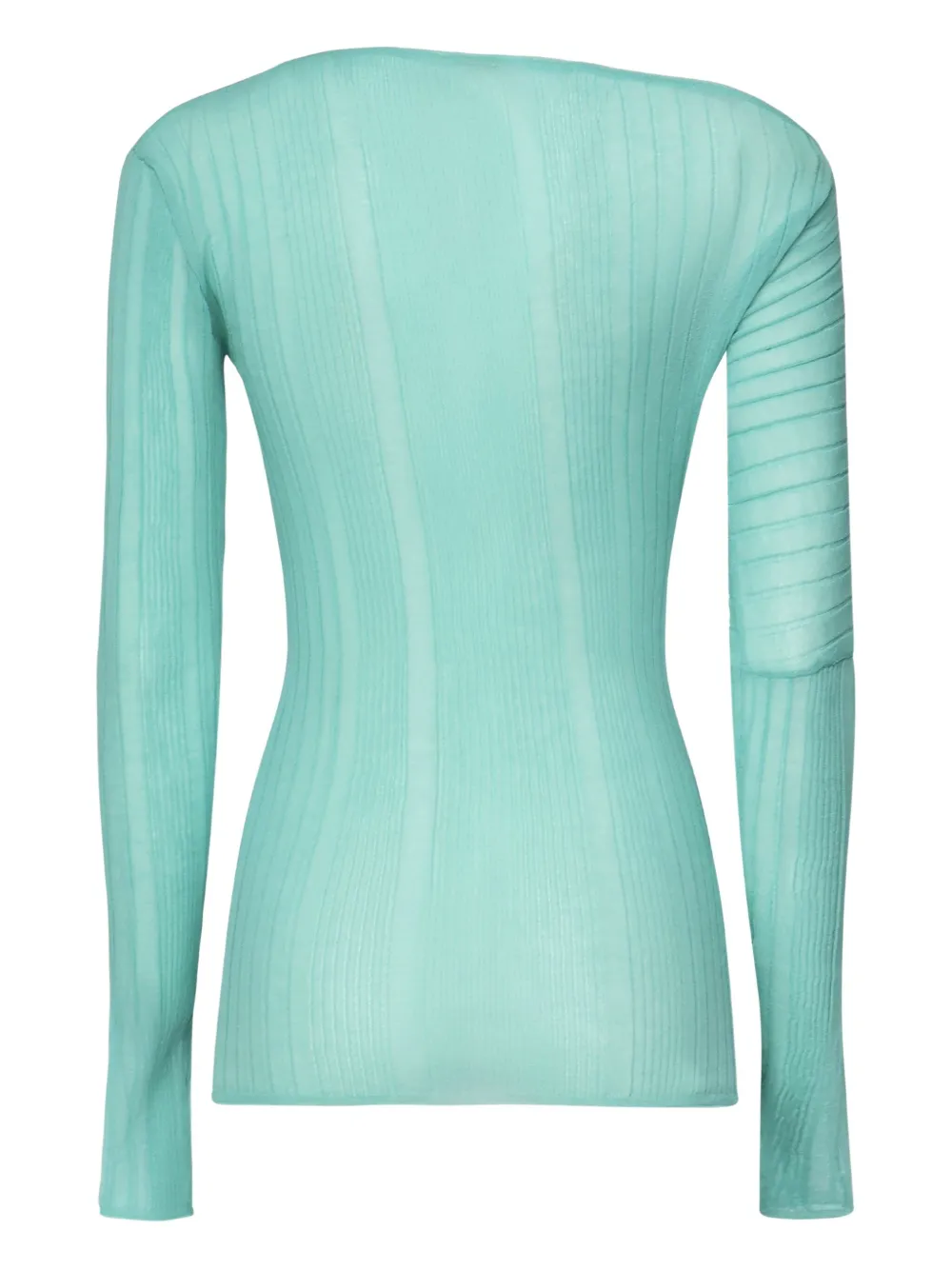 PINKO ribbed long-sleeve top Groen