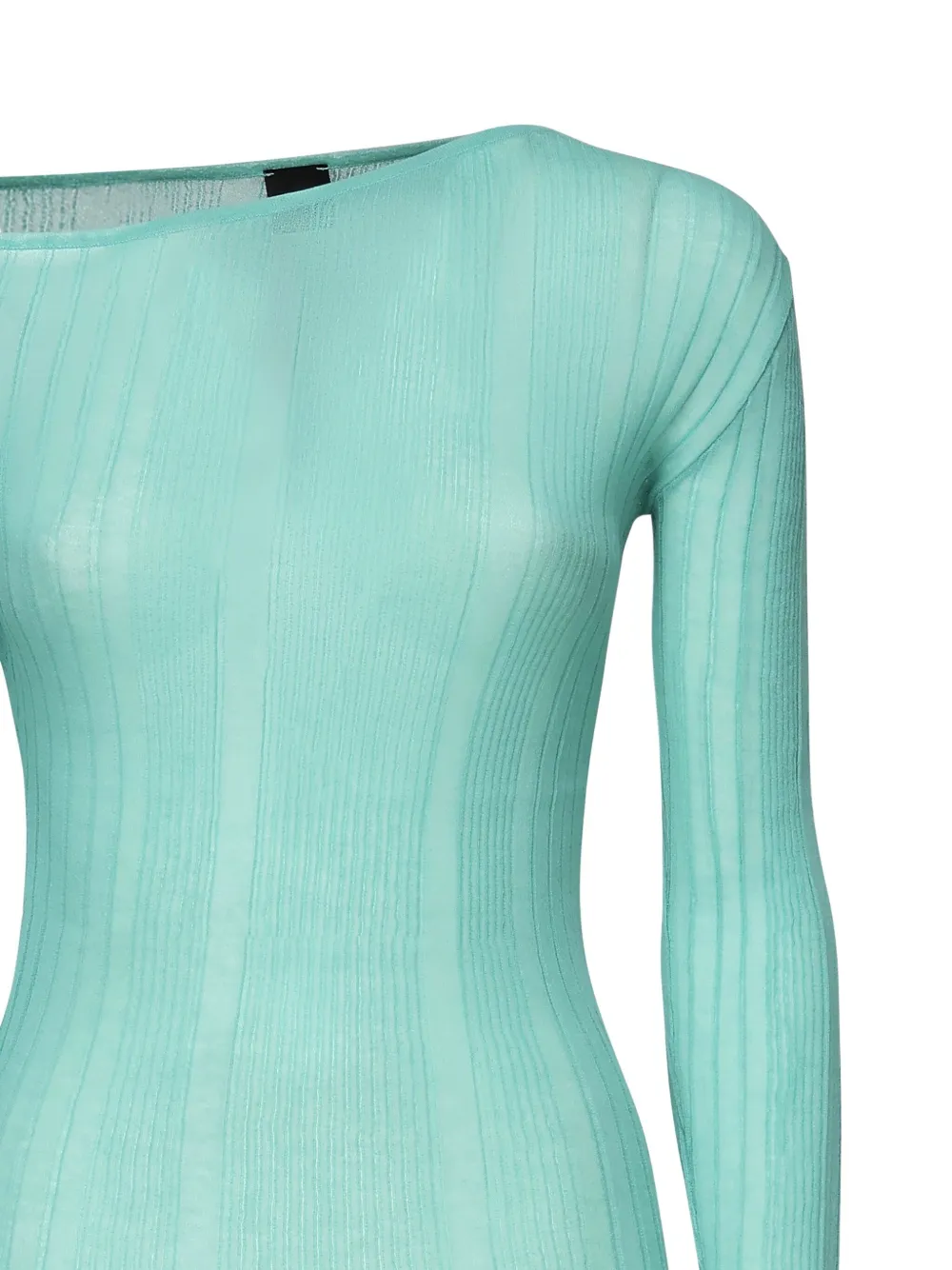 PINKO ribbed long-sleeve top Groen