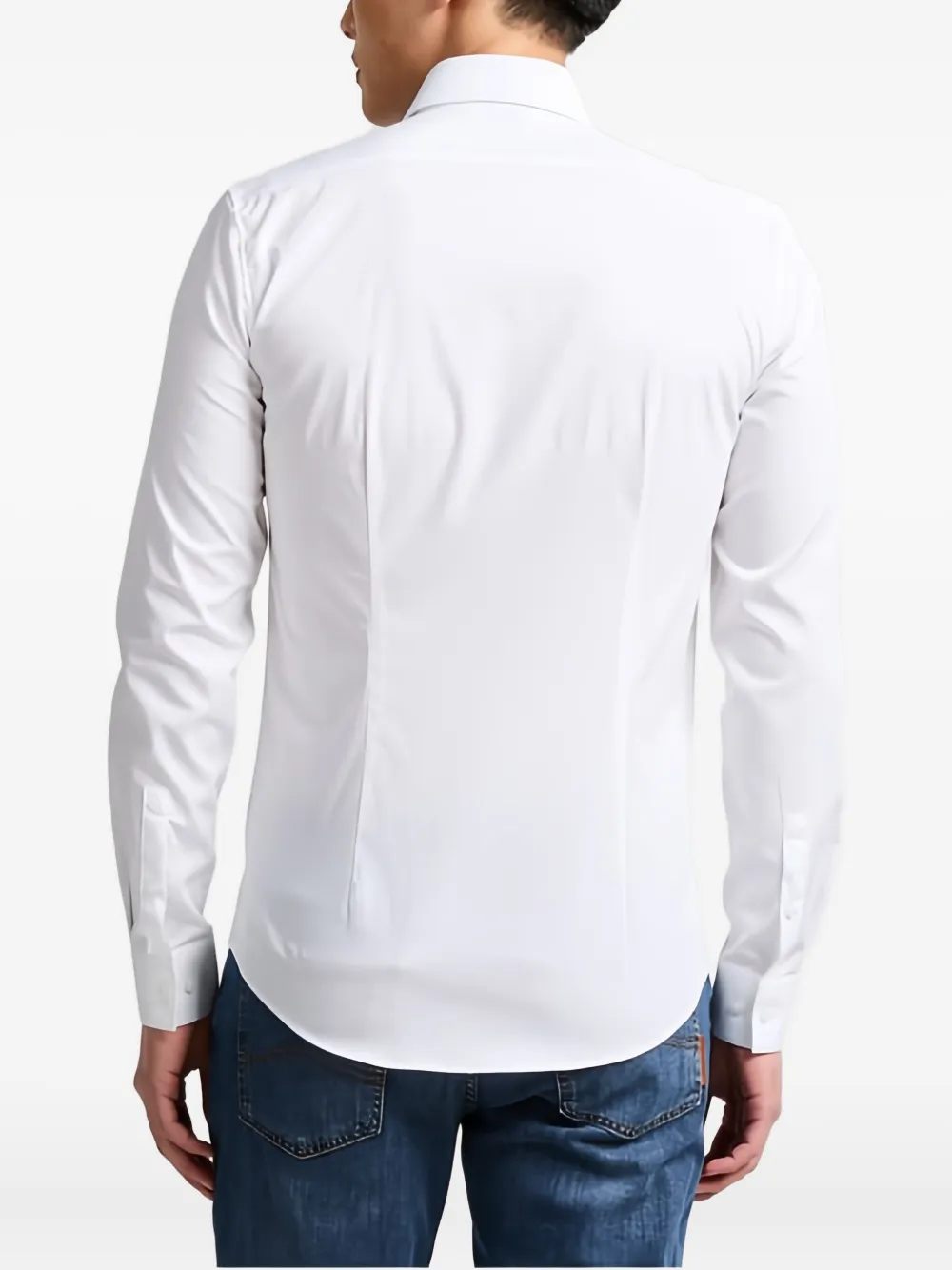 Calvin Klein Long-sleeve Button-down Shirt In White