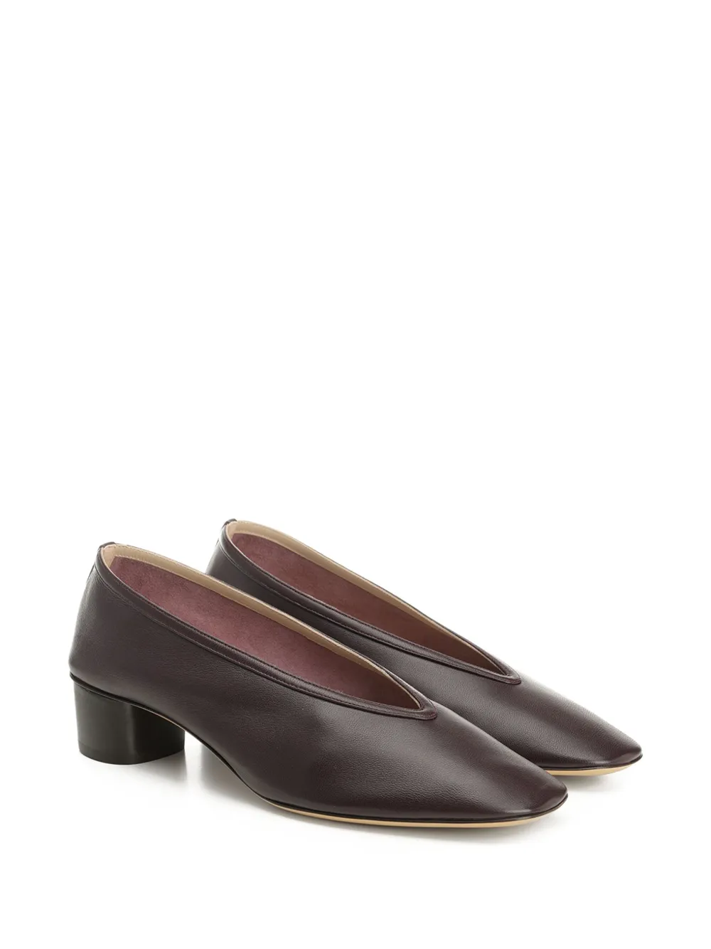 Le Monde Beryl block-heel pumps Brown