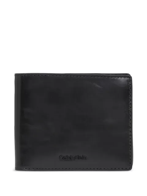 Calvin Klein logo-plaque leather wallet