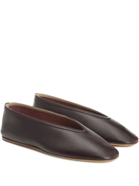 Le Monde Beryl leather ballet flats