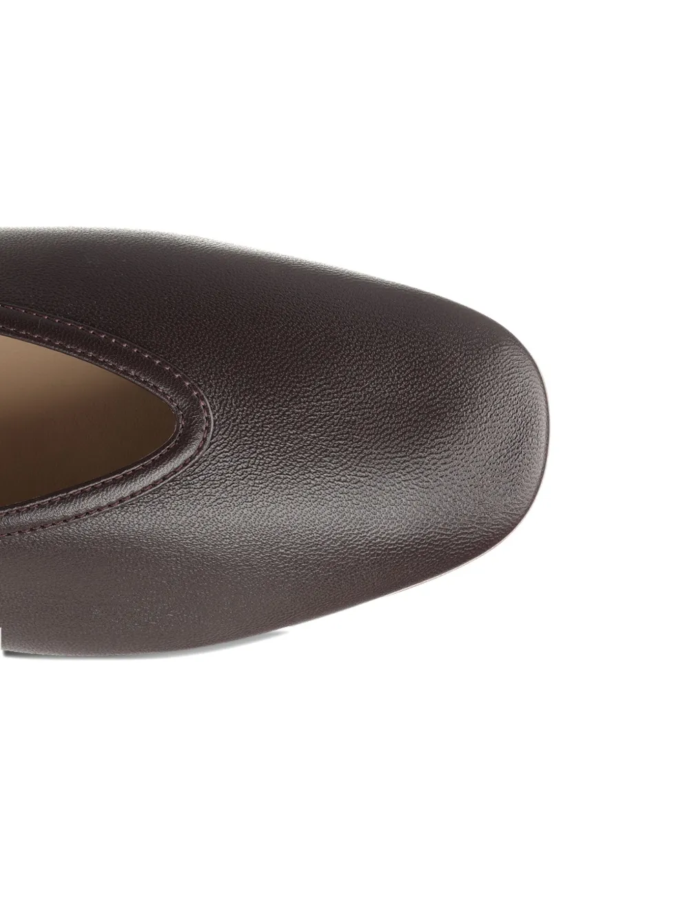 Le Monde Beryl leather ballet flats Brown