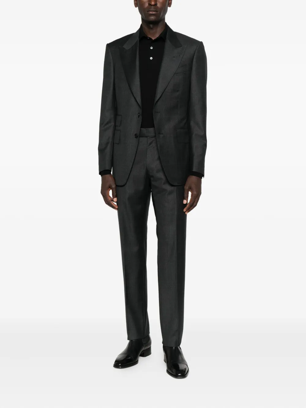 TOM FORD Sharkskin Shelton wool suit | Single Breasted Suits | Image 2