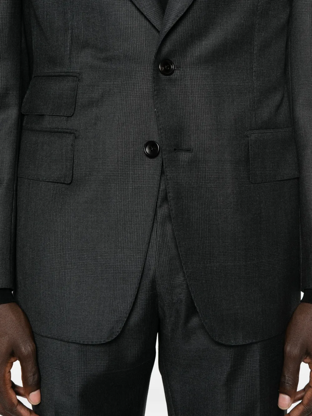 Tom Ford Shelton Single-breasted Wool Suit In Black