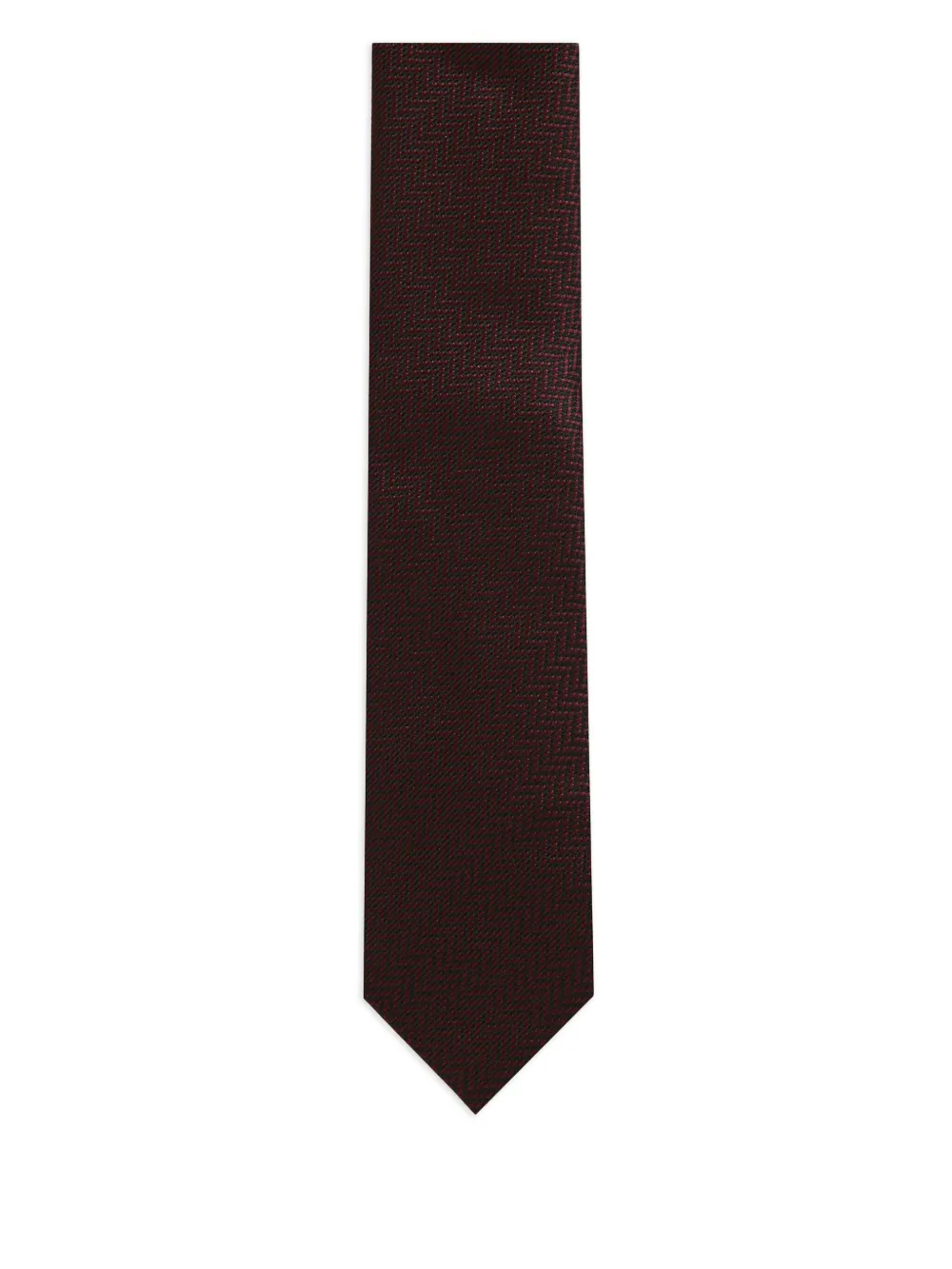 TOM FORD herringbone-pattern tie | Red | Image 1