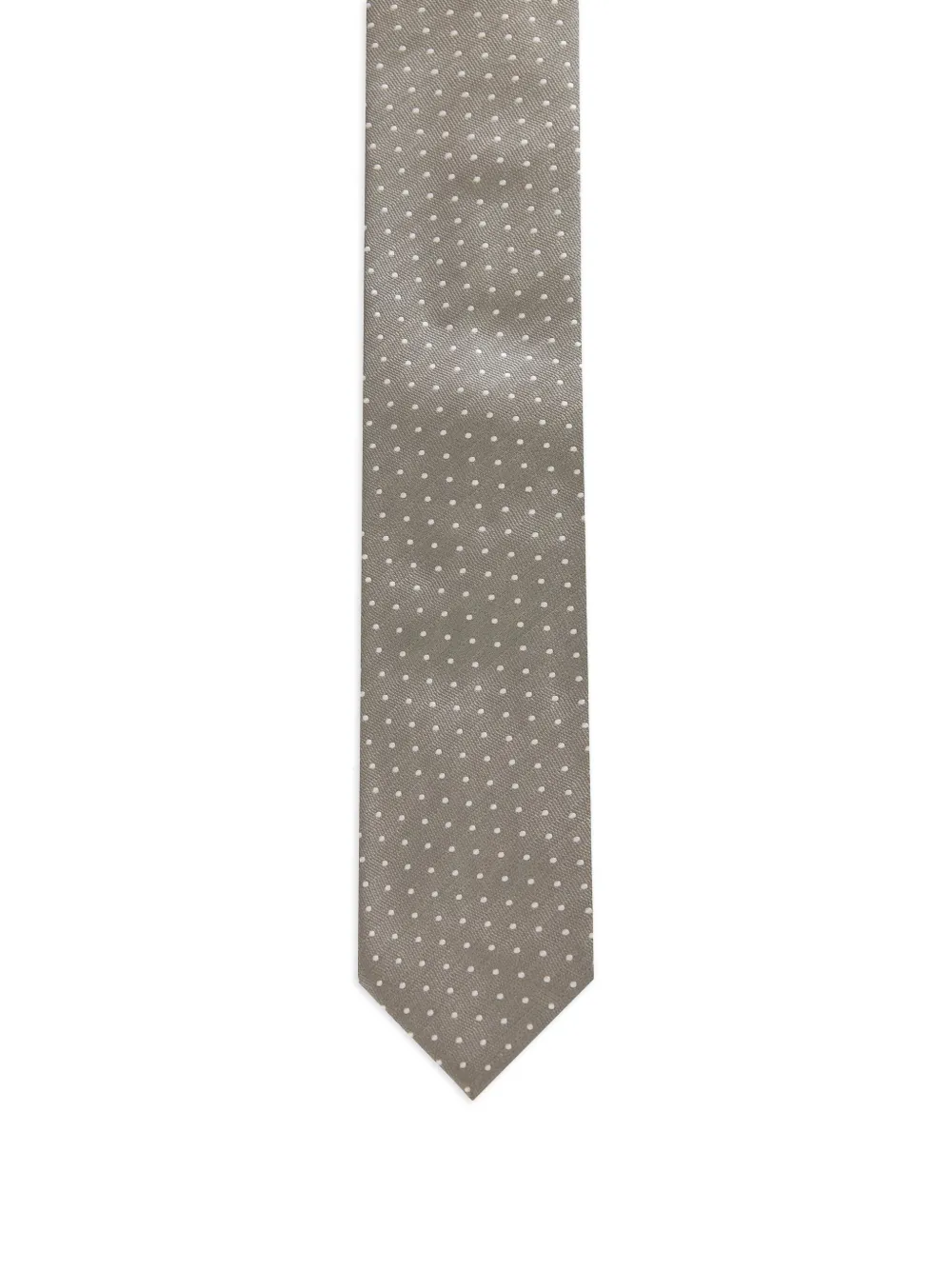 polka-dot silk tie