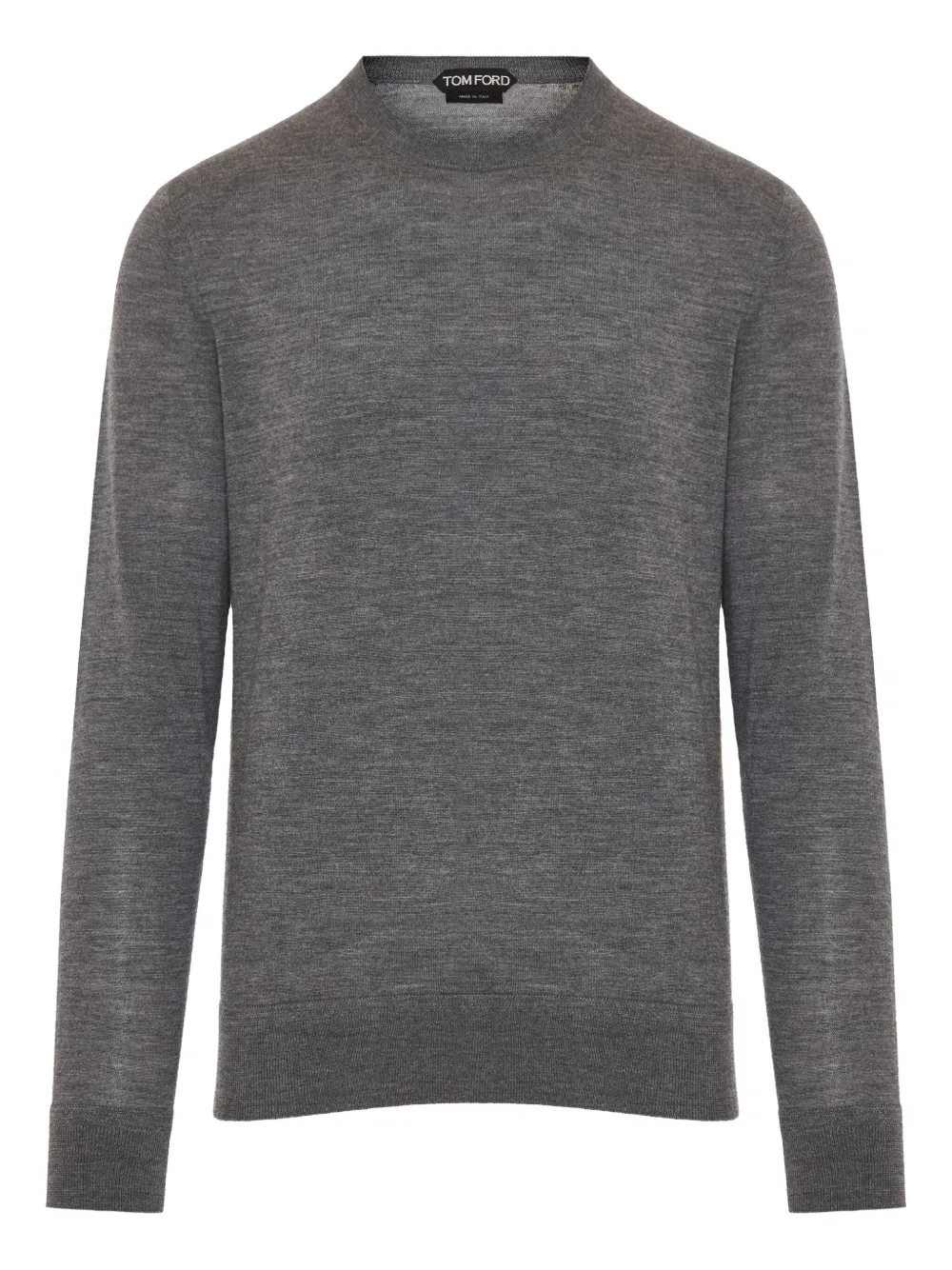TOM FORD Wollen trui met ronde hals Grijs
