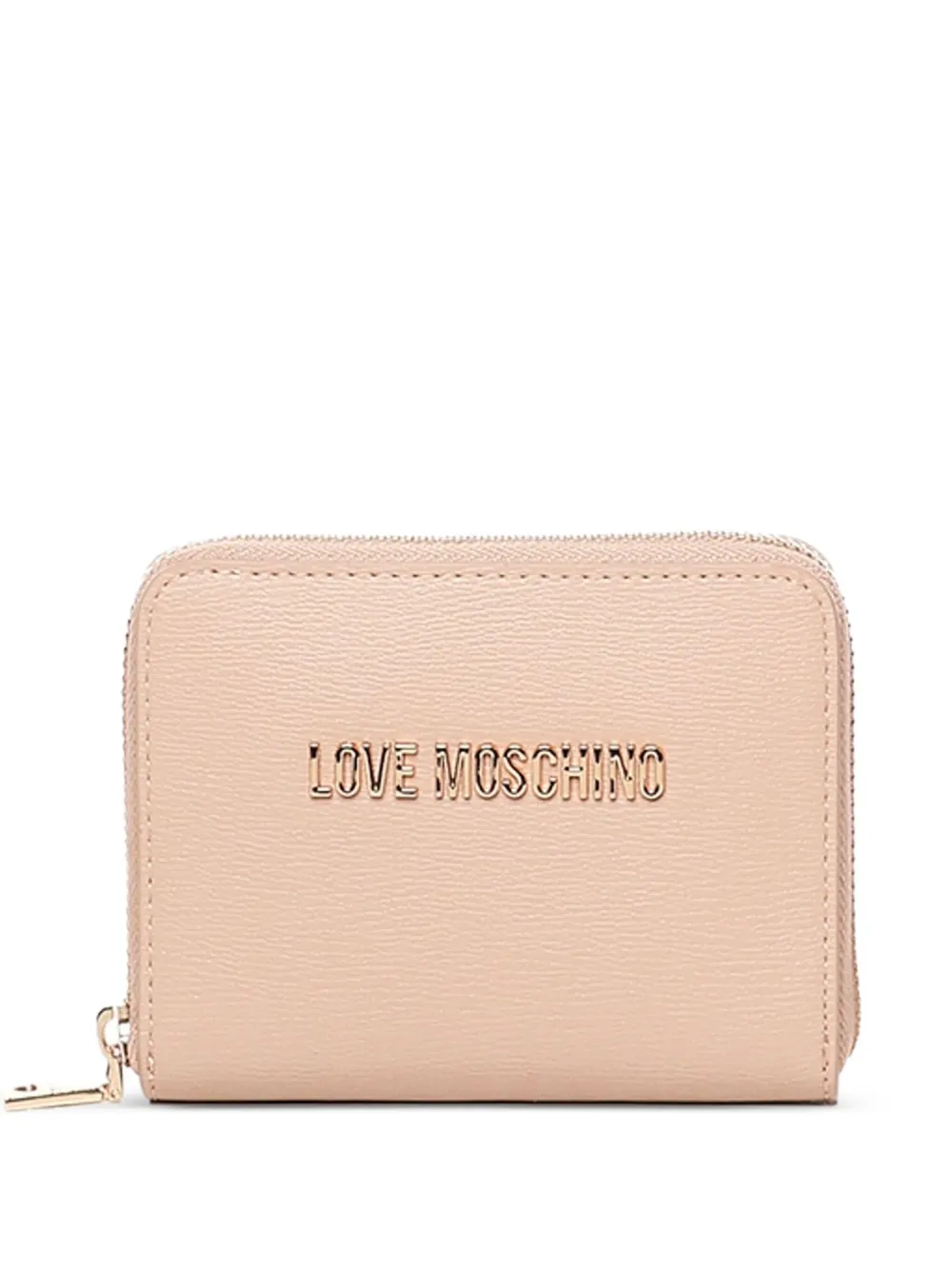 Love Moschino zip-closure logo-detail wallet Roze