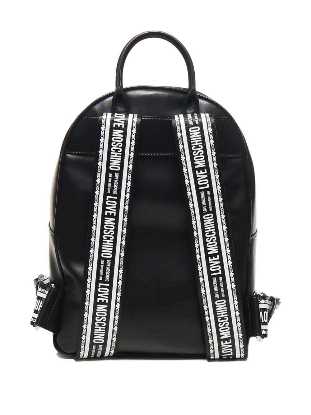 Love Moschino logo-plaque backpack Zwart