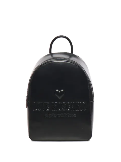 Love Moschino Mochila com placa de logo