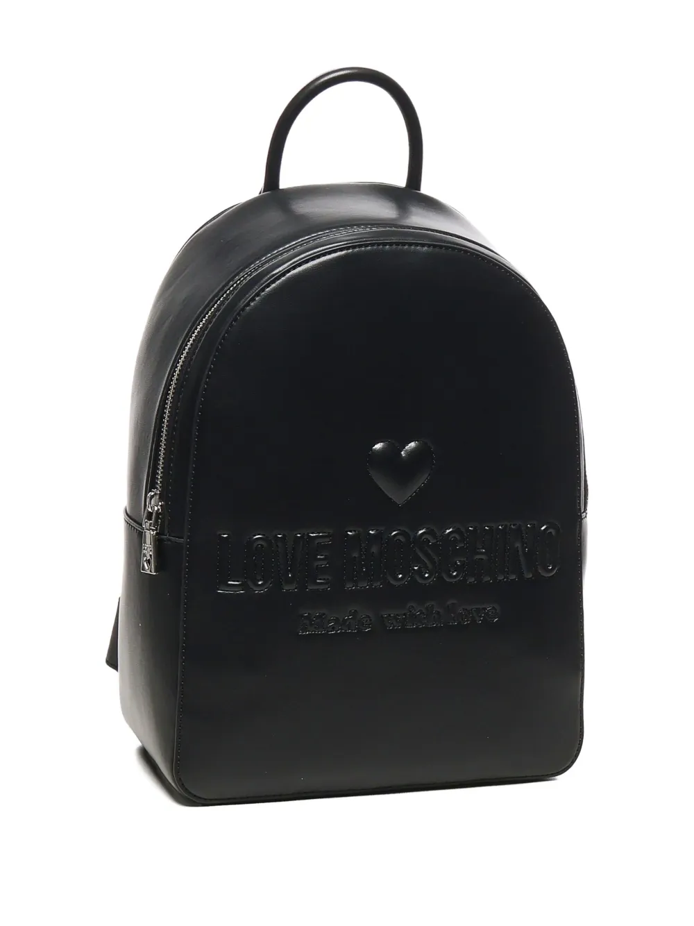 Love Moschino logo-plaque backpack Zwart
