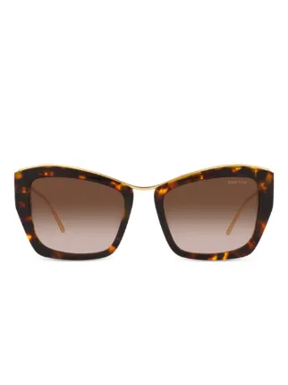 最終価格！miu miu キャットアイ サングラスべっ甲ブラウン miu miu キャットアイサングラス ブラウンべっ甲 【公式通販】