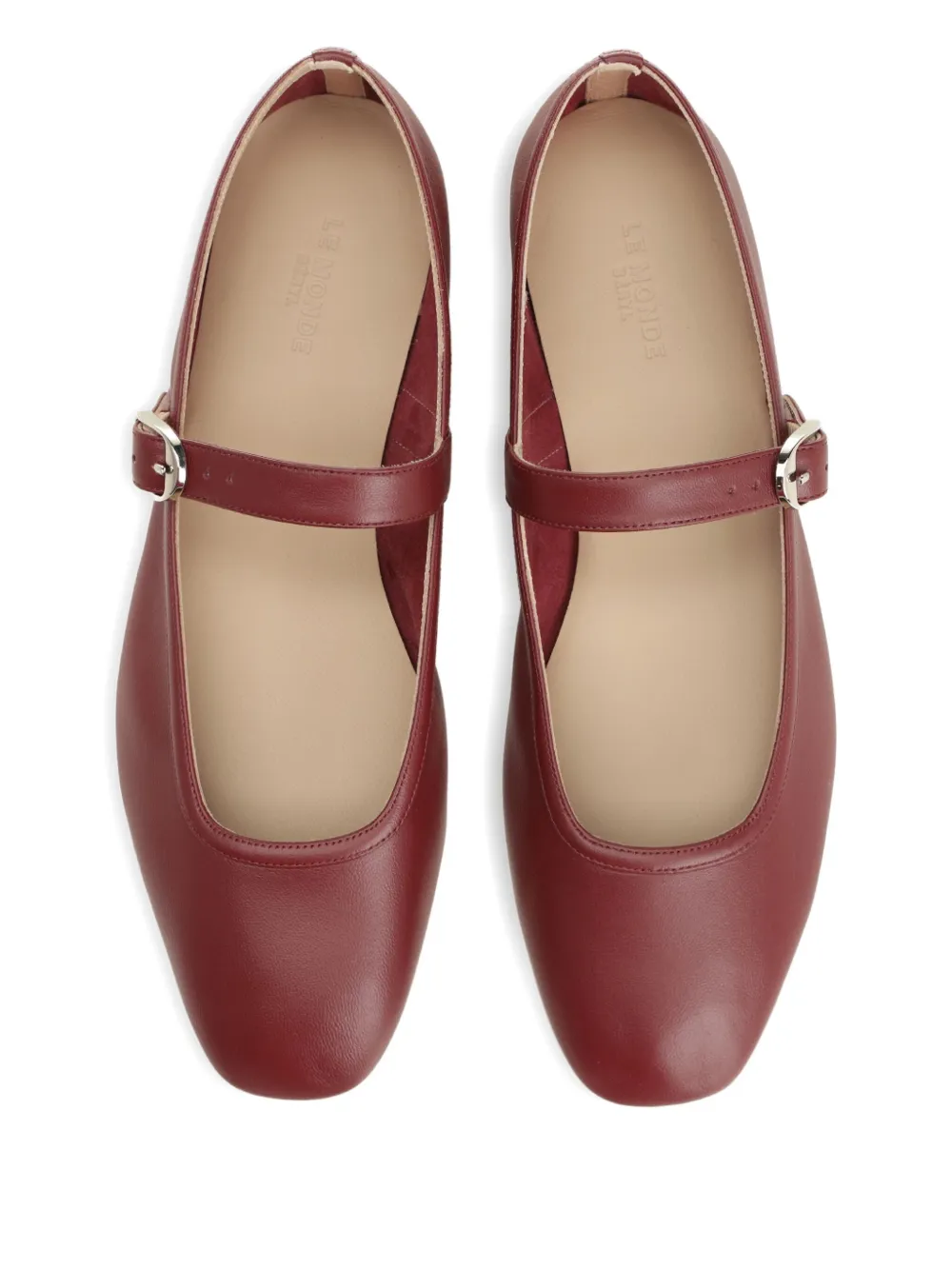 Le Monde Beryl buckle-strap ballet flats Brown