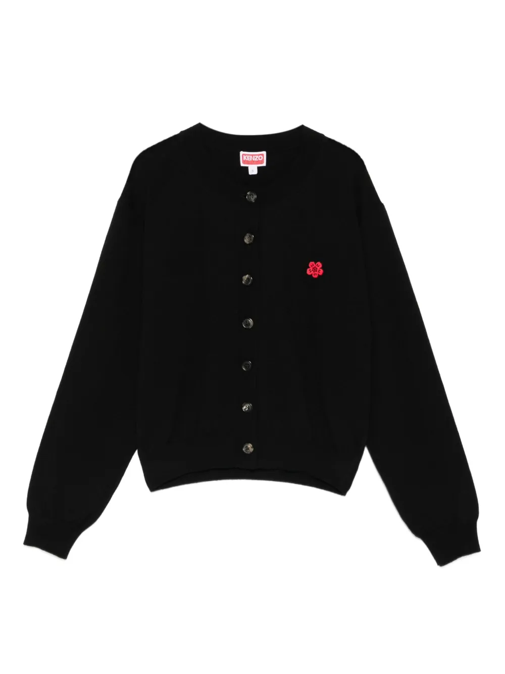 Kenzo Boke Flower buttoned cardigan - ブラック Kenzo Boke Flower buttoned cardigan - ブラック