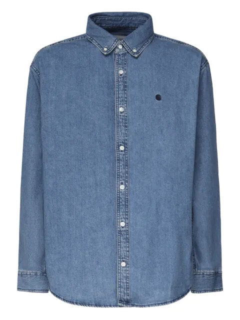 Carhartt WIP L/S Lucas logo-embroidered denim shirt