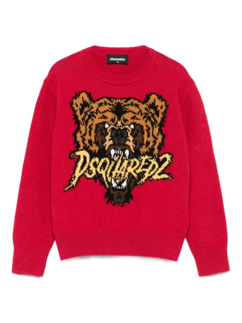 DSQUARED2 KIDS suéter con motivo de oso