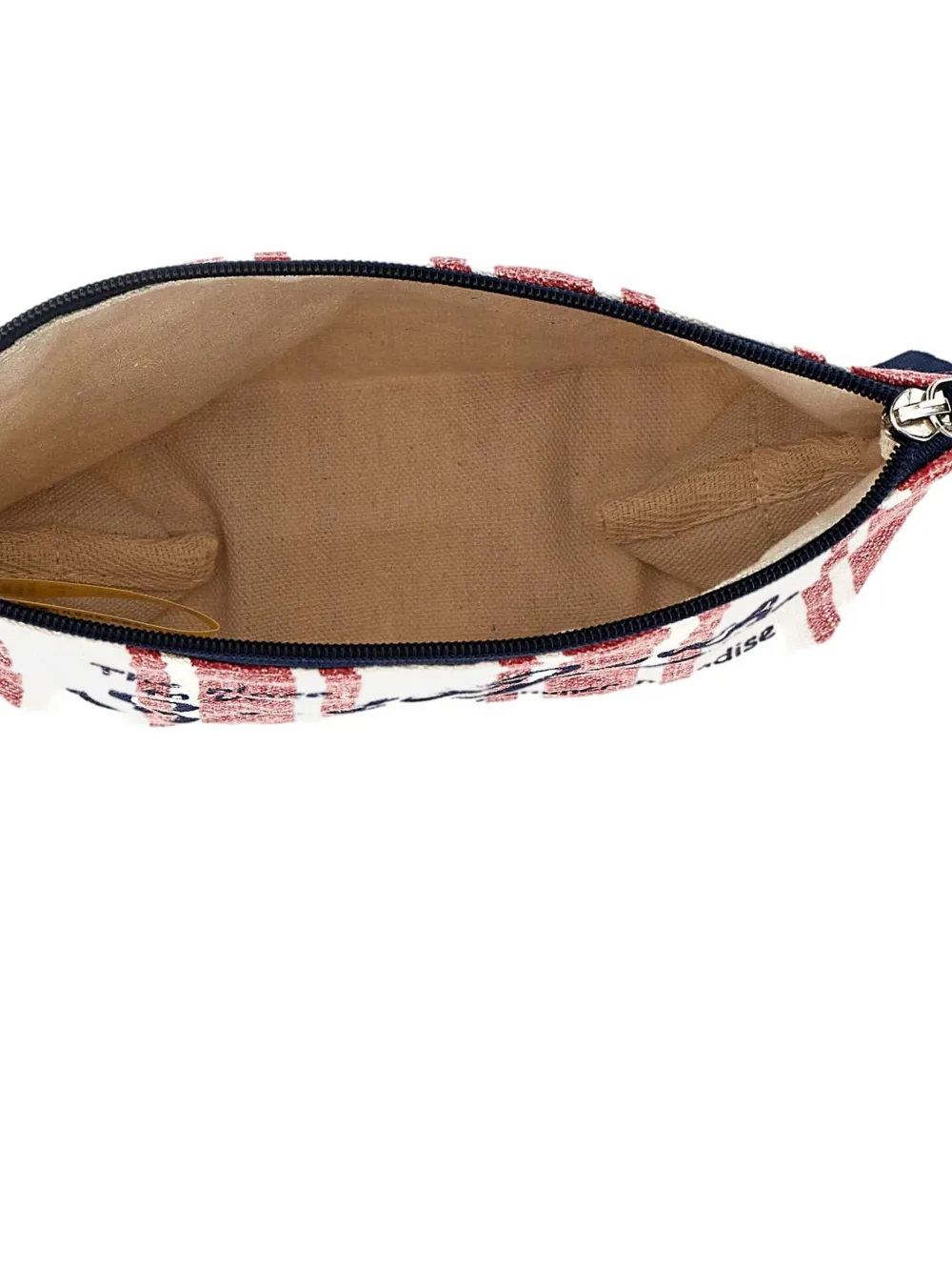Mc2 Saint Barth Striped Zip Clutch Bag
