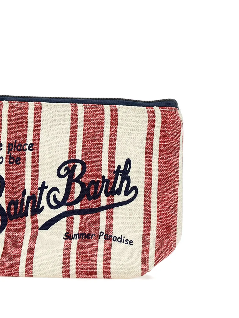 Mc2 Saint Barth Striped Zip Clutch Bag