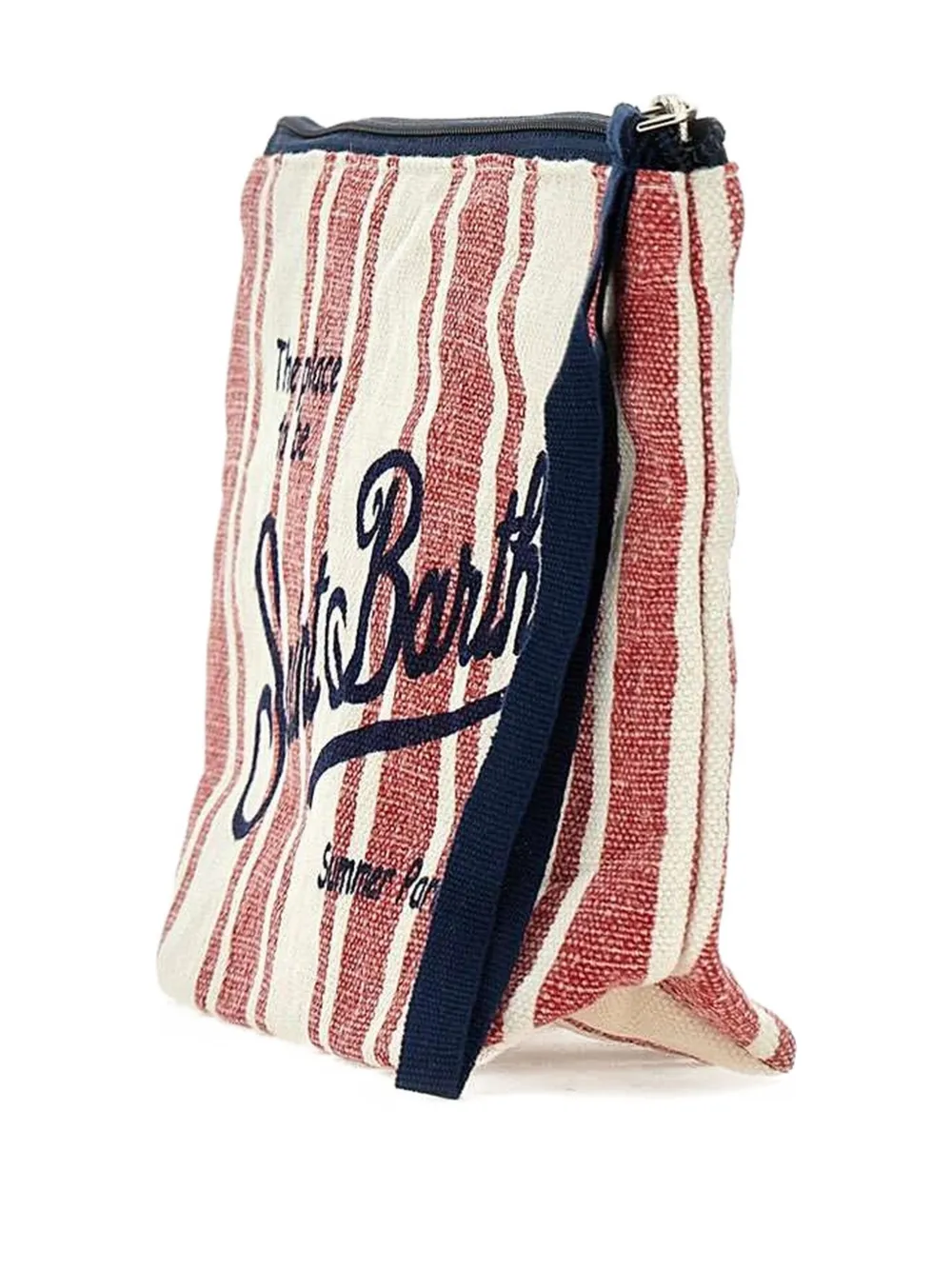 Mc2 Saint Barth Striped Zip Clutch Bag