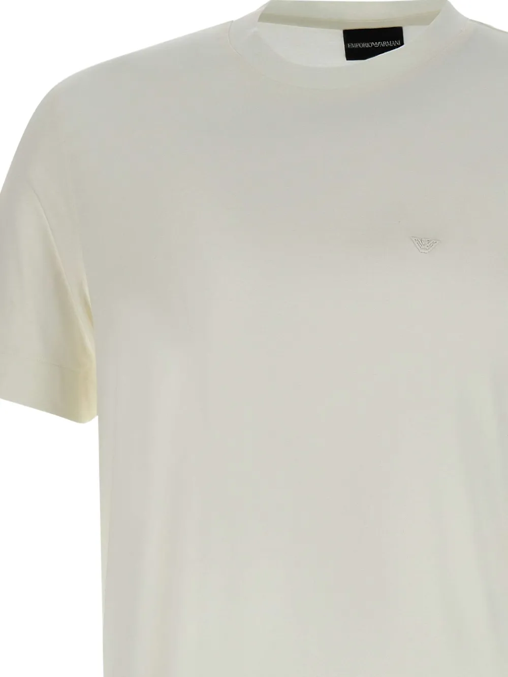 Emporio Armani Micro Eagle T-shirt Wit