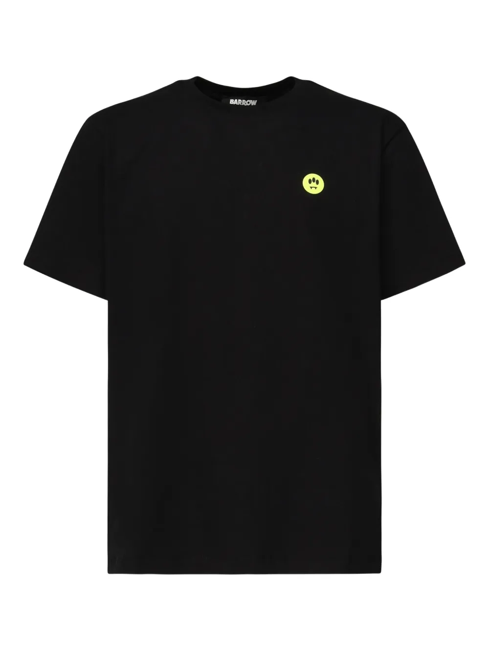 BARROW bear-embellished crew-neck T-shirt Zwart