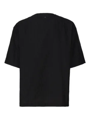 VALENTINO ヴァレンティノ フレアヘム ブラック Tシャツ Valentino Garavani メンズ Tシャツ＆ベスト通販 - FARFETCH