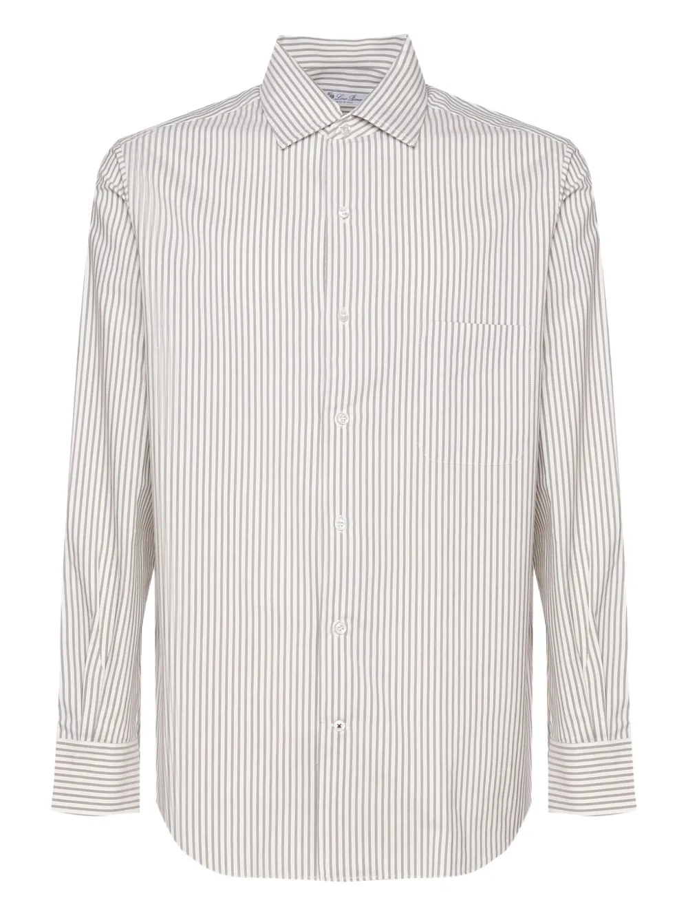 Loro Piana Gestreept overhemd Wit