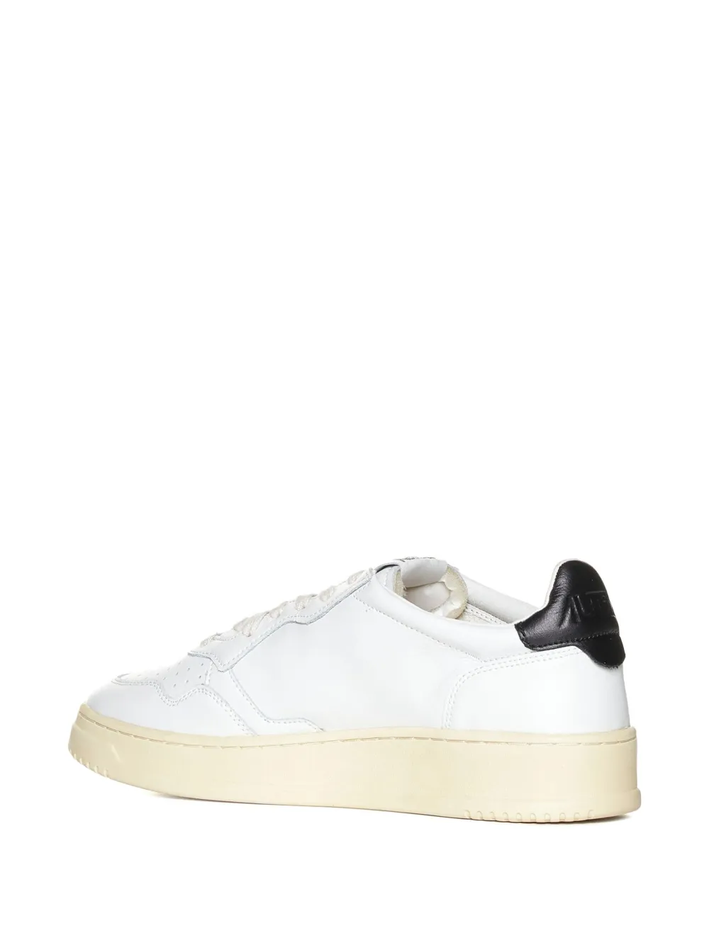 Autry Medalist logo leather trainers White