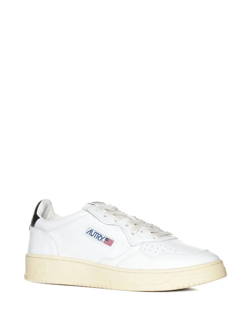 Autry Medalist logo leather trainers White