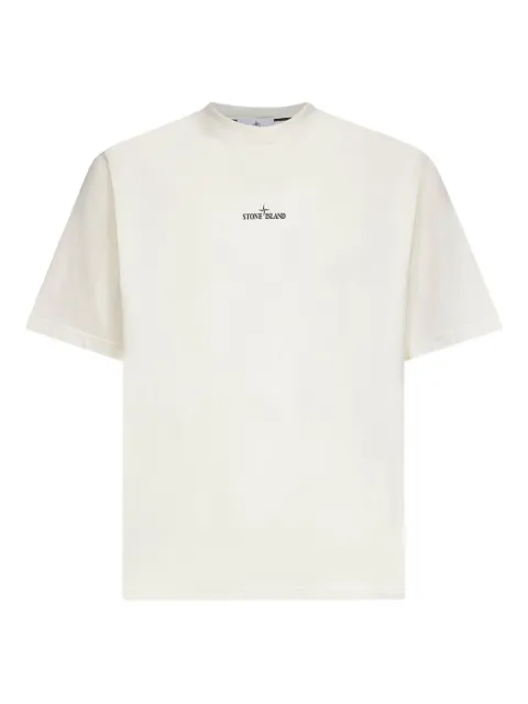 Stone Island logo-print crew neck T-shirt