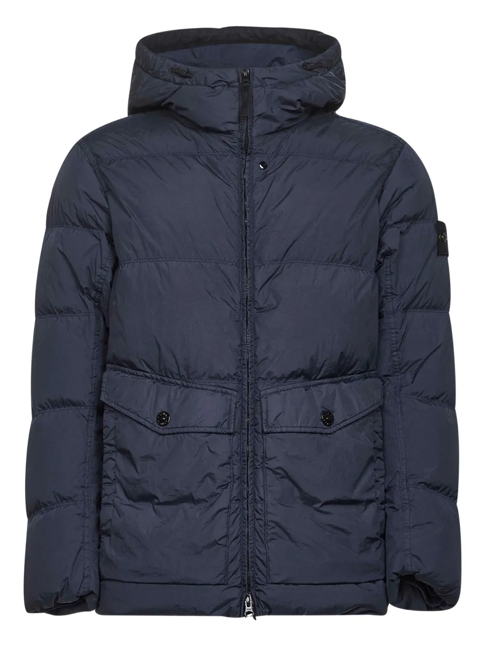 Stone Island 4100011 Crinkle Reps NY gewatteerd jack Blauw