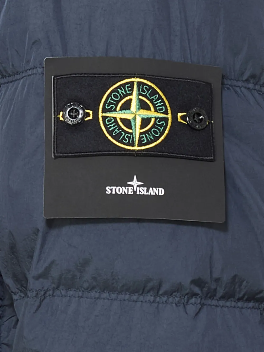 Stone Island 4100011 Crinkle Reps NY gewatteerd jack Blauw