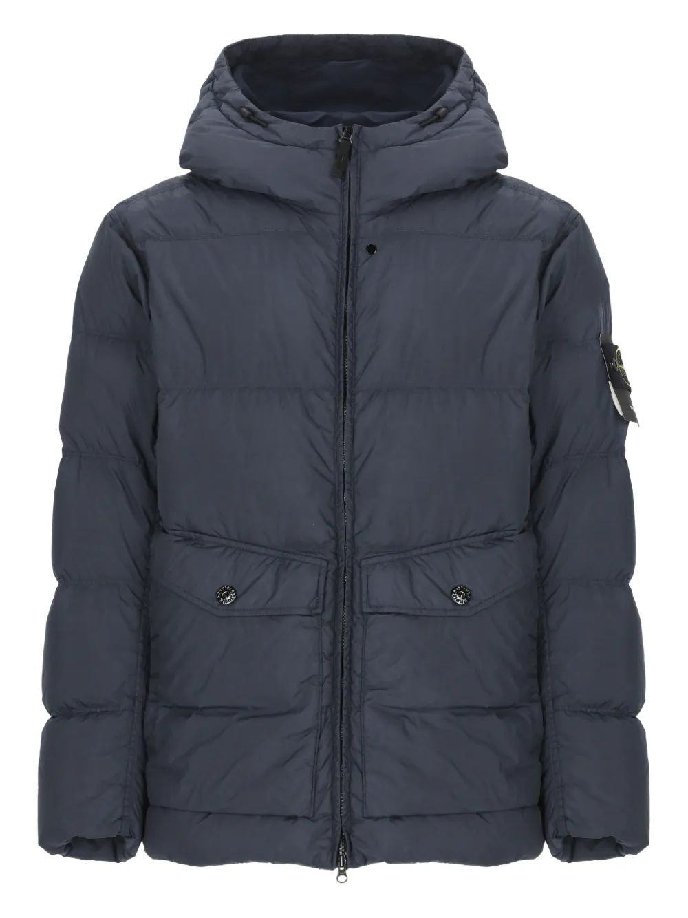 Stone Island 4100011 Crinkle Reps NY gewatteerd jack Blauw