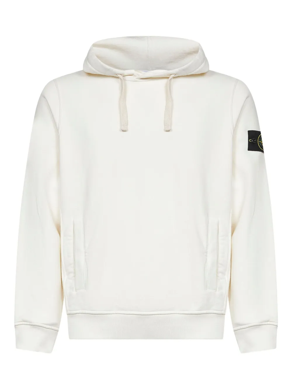 Stone Island 6100029 geborstelde katoenen hoodie Beige