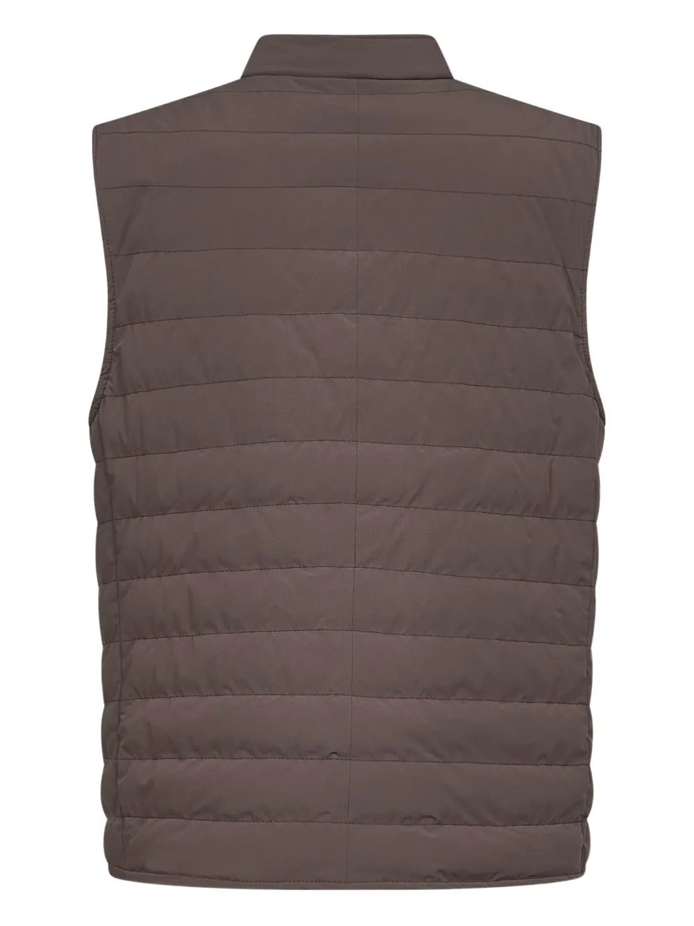 Brunello Cucinelli Bodywarmer met drukknoop Bruin