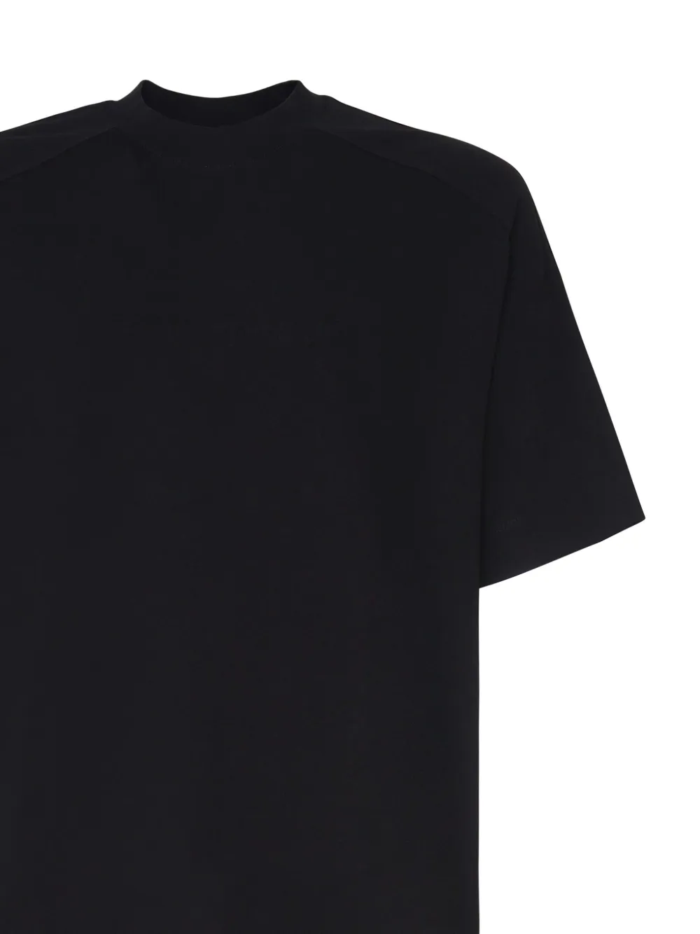 Emporio Armani Katoenen T-shirt met ronde kraag Zwart