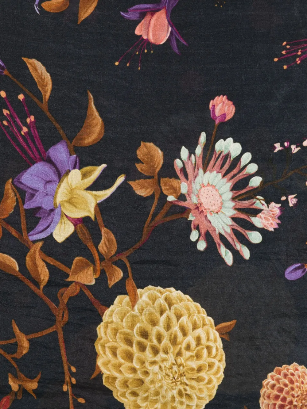 YAVI floral-print silk scarf | Women | Image 2