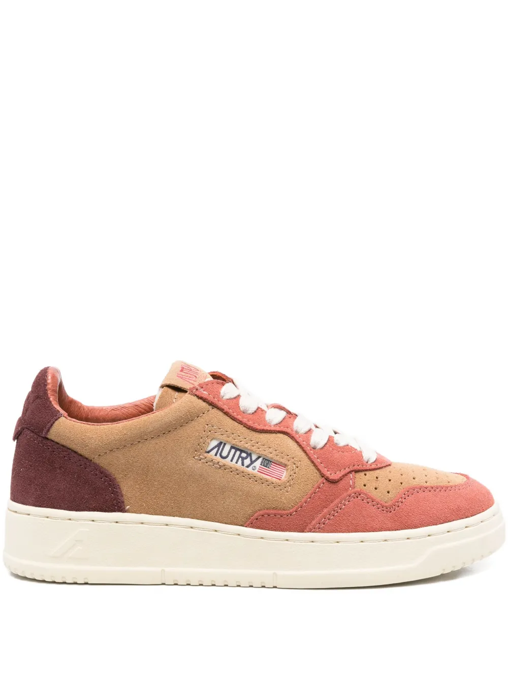 Autry Medalist Low Suede Sneakers In Brown