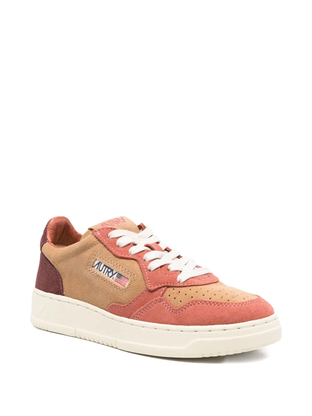 Autry Medalist Low Suede Sneakers In Brown